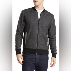NWOT Robert Barakett Stanstead Knit Track Jacket Large Full Zip Colorblock Sport